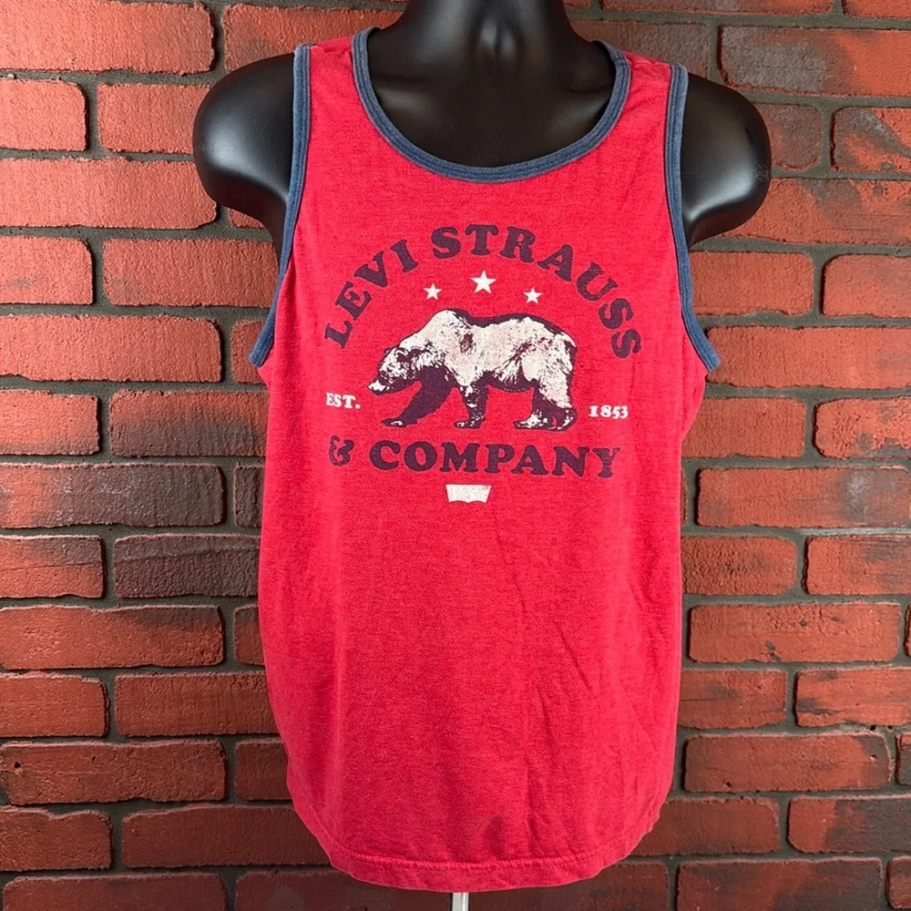 Levis Tank Top‎ Womans Large Red